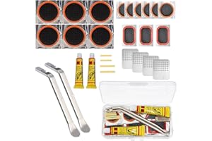 laeeyin Kit de réparation pour pneus de vélo, réparation de Pneu de vélo, kit de réparation pour Chambre à air de vélo, kit de réparation pour Cyclistes