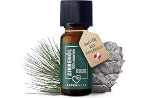 ‎NORTH-WEST Alpenherz Zirbenöl 10 ml - 100% naturrein, ätherisches Zirbelkieferöl aus Österreich für Duftöl Raumduft Duftlampe Zirbenwürfel Diffuser Zirbe Lufterfrischer Zirbelkiefer Öl Geschenke
