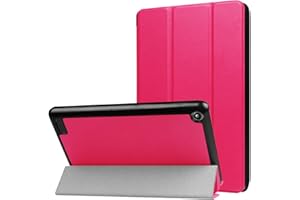 LOBWERK Custodia protettiva per Amazon New Fire 7 2017 Ultra Slim Cover HardCase aufstellbar e Wake & Sleep Funzione
