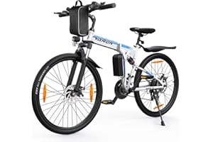VARUN Bicicleta Electrica Plegable, Bicicleta Eléctrica de Montaña de 26 Pulgadas con Motor de 250W, Batería de Iones de Litio 48V, Bici Eléctrica Doblable de 21 Velocidades, MTB con 5 Modos