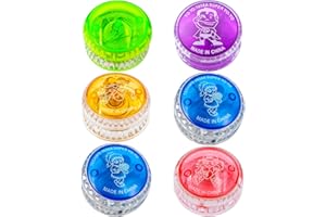 ZISHAN 6 Piece Yoyo Set, light Up Yoyo for Beginners,, Magic Yoyos Suitable for Party Favors Birthday Gifts and Outdoor Games