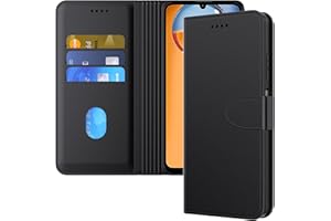 Aiziki Funda para Xiaomi Redmi 13 C/Poco C65, Funda Protectora De Cuero De PU De Primera Calidad [Bolsa De Billetera] [Cierre Magnético] - Negro