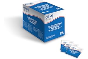Clinell CA2CSKIN - Alcohol Skin Wipes - Latex Free & Dermatologically Tested- 1 x 200