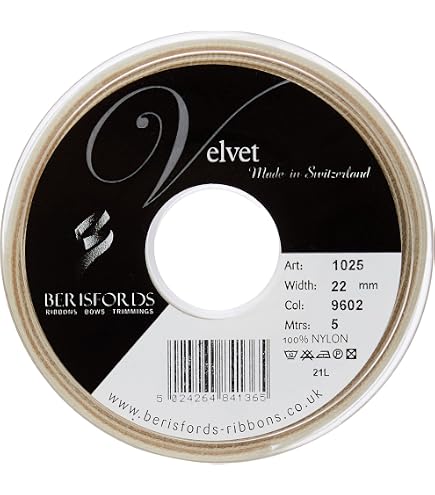 Berisfords Nastro in velluto smeraldo 10,2 x 2,1 x 10,2 cm