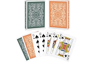 AOMAIC Spielkarten 2 Stück Standard Spielkarten Designer Profi Pokerkarten Kartendeck Spielkarten für Familien Kartenspiele Party Texas Holdem Poker Blackjack Euchre Canasta Pinochle-Kartenspiel Casino Grade