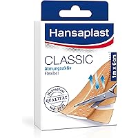 Hansaplast Classic Pflaster 1 m x 6 cm, zuschneidbare Wundpflaster in Meterware mit extra starker Klebkraft, flexible…