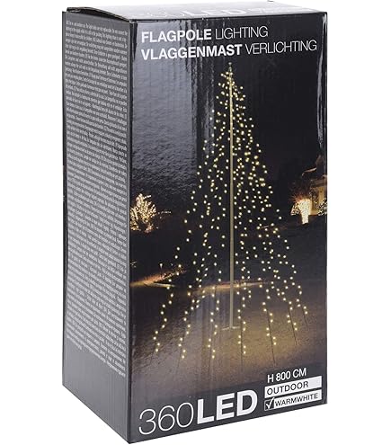 Cortina LED Para árbol De Navidad Con 6 Hilos De 2,08 M, 192 LED