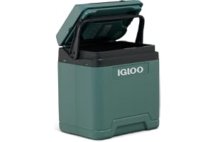 IGLOO IE27 elektrisk kylbox, 12V och 230V, 27L – kompakt minikyl för bil, camping, semester, båt och festivaler – lätt, porta