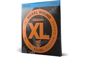 Struny do gitary basowej D'Addario EXL160 Nickel Wound, średnie, 50-105, długa menzura