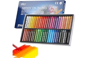 AIDIER Ölpastellkreide Set für Kunst Weicher Ölpastellstift für Künstler Ungiftige Waschbare Runde Wachsmalstifte für Graffiti-Kunst