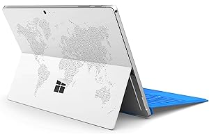 ‎SKINS4U Skins4u Slim Premium Skin Klebeschutzfolie Tablet Schutzfolie Cover für Microsoft Surface Pro 7 Skins Aufkleber Weltkarte