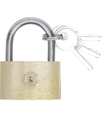 Cadenas Kippen à Arc Laiton 40mm - 3 Clés | Arc Acier Trempé | Sécurité Renforcée