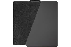 TIOPY Placa de impresión lisa PEI + texturizada PEI Bambulab 257 x 257 mm, acero para resortes de impresión 3D de doble cara para Bambu Lab X1 X1C X1E P1P P1S P2S A1