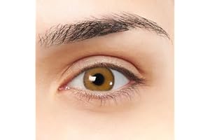 LENTES DE CONTACTO VIP Sevilla VIP Lentilles De Couleur miel design super naturelle 2 Lentilles annuelles sans correction + étui, pincette et bâton applicateur