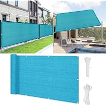 Balkon-Sichtschutz 70x600 Cm – Mit Ösen & Kordel, Wind- Und UV-beständig, Einfach Montiert (Hellgrau)