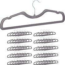 PENIKOKO 10 Stück Kurzhals Kleiderbügel - Rutschfeste Platzsparende Bügel Für Schrankorganisation