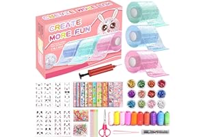 JurciCat Nano Tape Set 57 pezzi fai da te morbido per alleviare lo stress e rilassarsi Nastro nano ultra elastico Adatto per bambini Ragazzi Ragazze