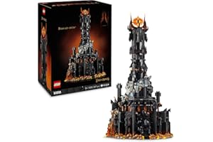 LEGO Icons Der Herr der Ringe: Barad-dûr, Bauset für Erwachsene mit den Minifiguren Sauron, Gothmog, Ork, Frodo, Sam und Gollum, Erinnerungsstück zum Film, Sammlerstück für Fans 10333