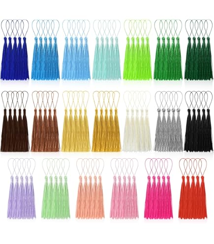 JOIKIT 200 PCS Blank Wood Bookmarks, 12x3.2x0.2cm Rectangle Wooden Craft Bookmarks With Ropes For DIY Decoration - View #2