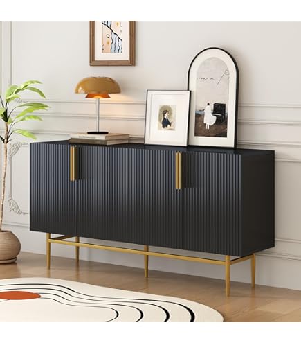 Sideboard Mit Spiegeltüren - Moderner Aufbewahrungsschrank Für Wohnzimmer