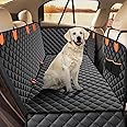 JOEJOY Dog Car Seat Cover Dog Hammock for Car Back Seat With Mesh Window and Side Protection, Rear Seat Covers Back Seat Cover Scratch Proof Nonslip Dog Seat Protector Cover For Most Cars/SUV (Black)