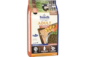 BOSCH TIERNAHRUNG bosch HPC Adult ze świeżym łososiem i ziemniakiem, sucha karma dla dorosłych psów wszystkich ras, 1 x 1 kg