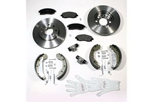 Autoparts-Online Set 60003867 Bremsscheiben/Bremsen + Beläge + Bremsbacken Set vorne + hinten