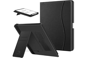 FINTIE Custodia per 11" Kindle Scribe (3ª Generazione, 2025) & Kindle Scribe Colorsoft (1ª Generazion, 2025) - Protettiva Supporto Stand Cover con Slot per schede & Hand Strap, Nero
