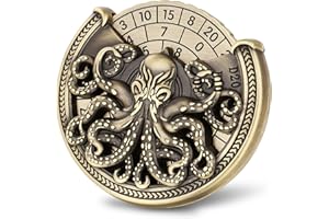 KELLER & WEBER Set di dadi per D&D, set di dadi metallici 7 in 1, con giroscopio a punta di dita, set di dadi per roulette e polpi, set di dadi per D&D, regali di D&D con confezione regalo, accessori per giochi di