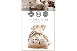 KEEP YOUR ESSENCE AROMASACKS Home - Ambientador Hogar para Armarios y Cajones. Fragancia Flor de Jazmín. Duración 8 semanas. Saquito de Lino con Perlas Aromáticas. Esencia Natural 0% Alcohol. Jasmine Bouquet