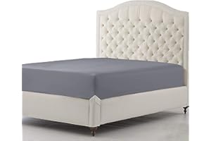 Sapphire Collection 300 Thread Count 100% Egyptian Cotton Fitted Sheets (King, Grey)