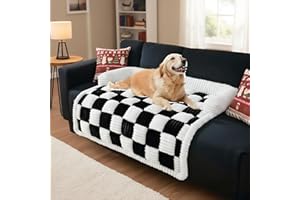 LiveGo Housses de canapé pour Animaux de Compagnie, Tapis de lit pour canapé pour Chien, Housse de canapé Lavable en Peluche pour Chien, Tapis de Protection de Meuble pour canapé pour Chiens et Chats