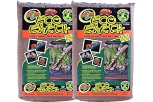 Zoo Med Eco Earth Loose Coconut Fiber Substrate for Reptiles 8 quarts - 2 Pack