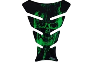 BIKE-label Tampon de réservoir 3D Protection Peinture Universelle pour Moto Vert 500142-VA