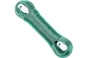 SMITH'S 2015 “The Strongest” Steel Washing Line by Smith‘s® (Green, Size 30m/100ft) | Super Strong, Lifelong, Heavy-Duty Outdoor & Indoor Clothesline | Rot, Mould & Weather Resistant | Lifelong Guarantee!