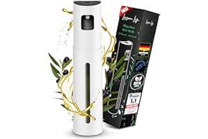 Leisure Life® | NOUVEAU : Pulvérisateur d’huile Premium 2.0 – Acier inoxydable 100 ml | Variants (Lunar Steel)
