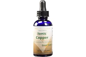 Good State | Ionic Copper | Natural | Liquid Concentrate | Nano Sized Mineral Technology | Professional Grade | 10 Drops Equals 2 mg | 1.6 Fl oz Bottle