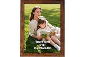 Vasemouh Marco Foto 15x20cm, Marco de Foto 20x15cm de MDF en Color Marrón, Ideal para Salones, Dormitorios, Exposiciones de Arte, Oficinas y Cafeterías.