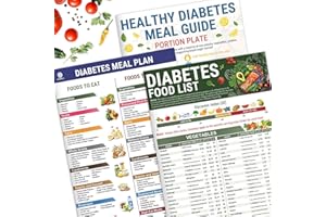 ZKFSIE 3pcs Cookbooks for Diabetic Food Chart, Diabetic Food List and Meal Planner, Diabetes Management, Healthy Eating Guide for Type 2 Diabetes, 3 recipes Diabetes Food List Chart and Meal Planner