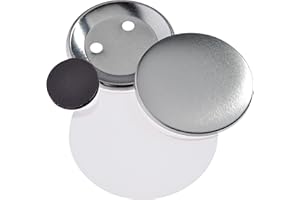 MIA MAI BUTTONS Buttonrohlinge 59mm (50 Stück) für Badgematic Buttonmaschine mit Flächen-Magnet