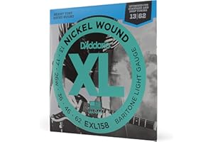 Struny do gitary elektrycznej D'Addario EXL158 z niklowaną owijką, barytonowe, 13-62