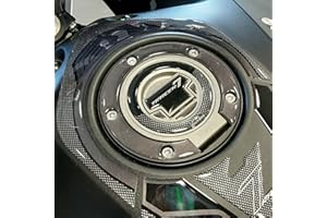 Resin Bike Adesivi Moto Compatibile con Yamaha Tracer 7 2021. Protezione Tappo Serbatoio da Urti e Graffi. Adesivo 3D Resinato per Tappo Effetto Metallizzato
