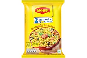 MAGGI 2-Minute Instant Noodles, Masala Noodles With Goodness Of Iron, Made With Choicest Quality Spices, Favourite Masala Taste, 70g/75g Pouch (weight may vary)
