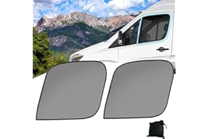 EYSBIY Van Zanzariera per Finestrini per Sprinter tetto alto 2007-2024, 1 paio (2 pezzi) Magnetica Auto Zanzariera per Porte Anteriori Traspirante Rete per Finestrino Laterali