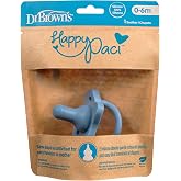 Dr. Brown's HappyPaci Silikon Emzik 0-6m, Mavi, Tekli Paket