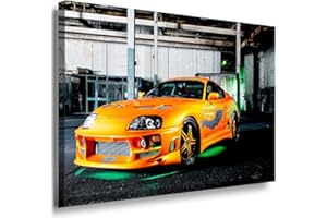LARAART BILDER Toyota Supra LaraArt Tableau sur toile Multicolore 80 x 60 cm