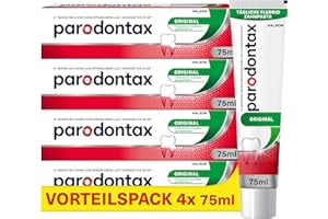 ‎PARODONTAX Parodontax Original Toothpaste, 4 x 75 ml Toothpaste, Helps Reduce and Prevent Bleeding Gums