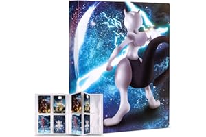 BUAUTY Trading Card Binder 4-Pocket 256 Cards, Card Book Collection Card Protection Folder, Card Sleeve for Baseball Football Cards, Card Album Sleeves (Packing may differ)