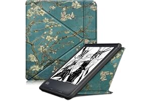HEISHAYU Étui Housse Coque pour Kobo Libra Colour (2024) / Kobo Libra 2 (2021) 7" eReader,Case avec Fonction de Veille/réveil Automatique et Fermeture magnétique,Fleur
