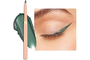 OULAC Matte Green Eye Liner Pencils Waterproof, Smudge-proof Retractable Eyeliner Lasts 24H +, Highly Pigmented and Smooth, Long-lasting Formula, Vegan 16 Kelp Forest